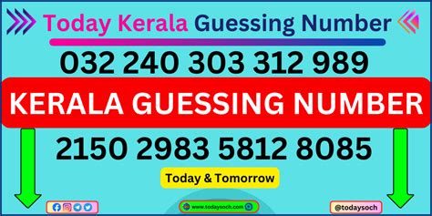today kerala lottery guessing numbers|Kerala Lottery Guessing Numbers Today & Tomorrow 3.